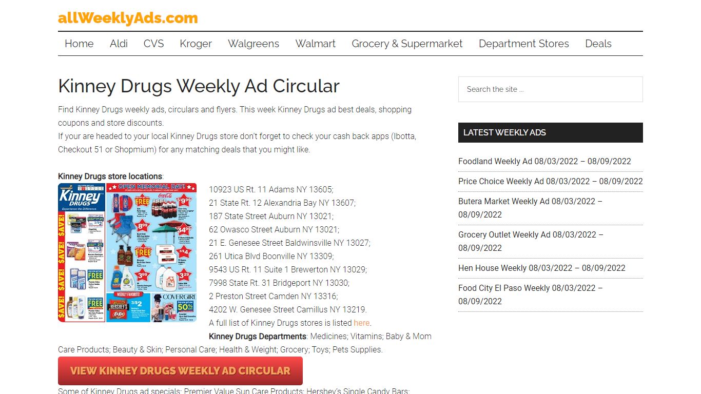Kinney Drugs Weekly Ad Circular - allWeeklyAds.com